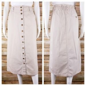 🌹Vintage Gloria Vanderbilt Khaki Skirt🌹